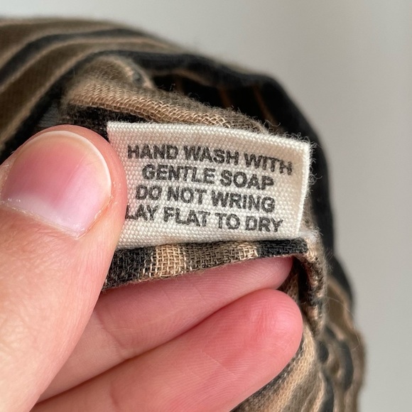 Voloshin sustainable block print gauze top timi lagenlook artsy art to wear M - Picture 13 of 14